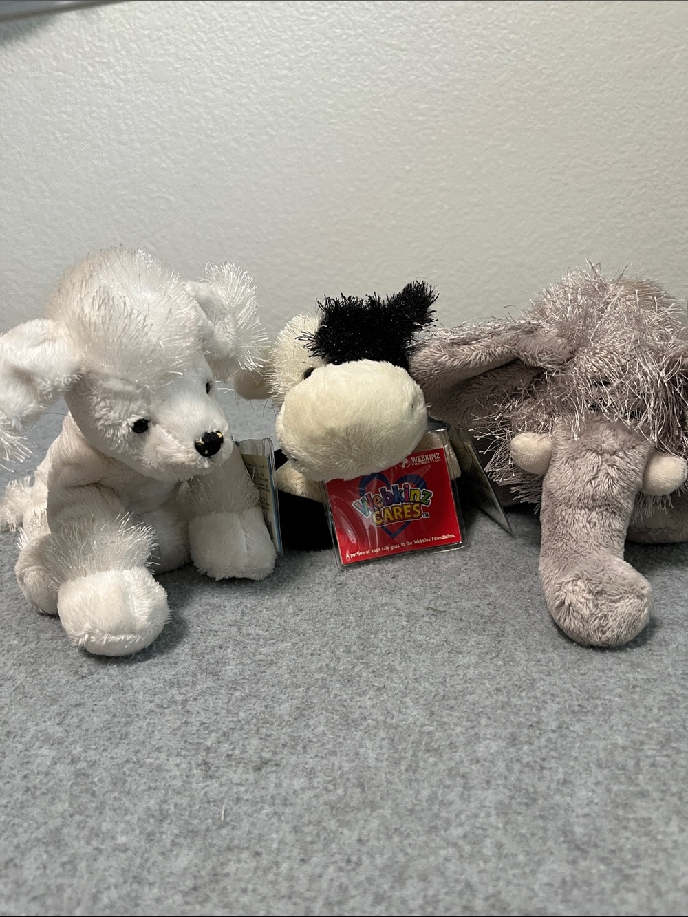 webkins ganz plush bundle lot poodle cow elephant